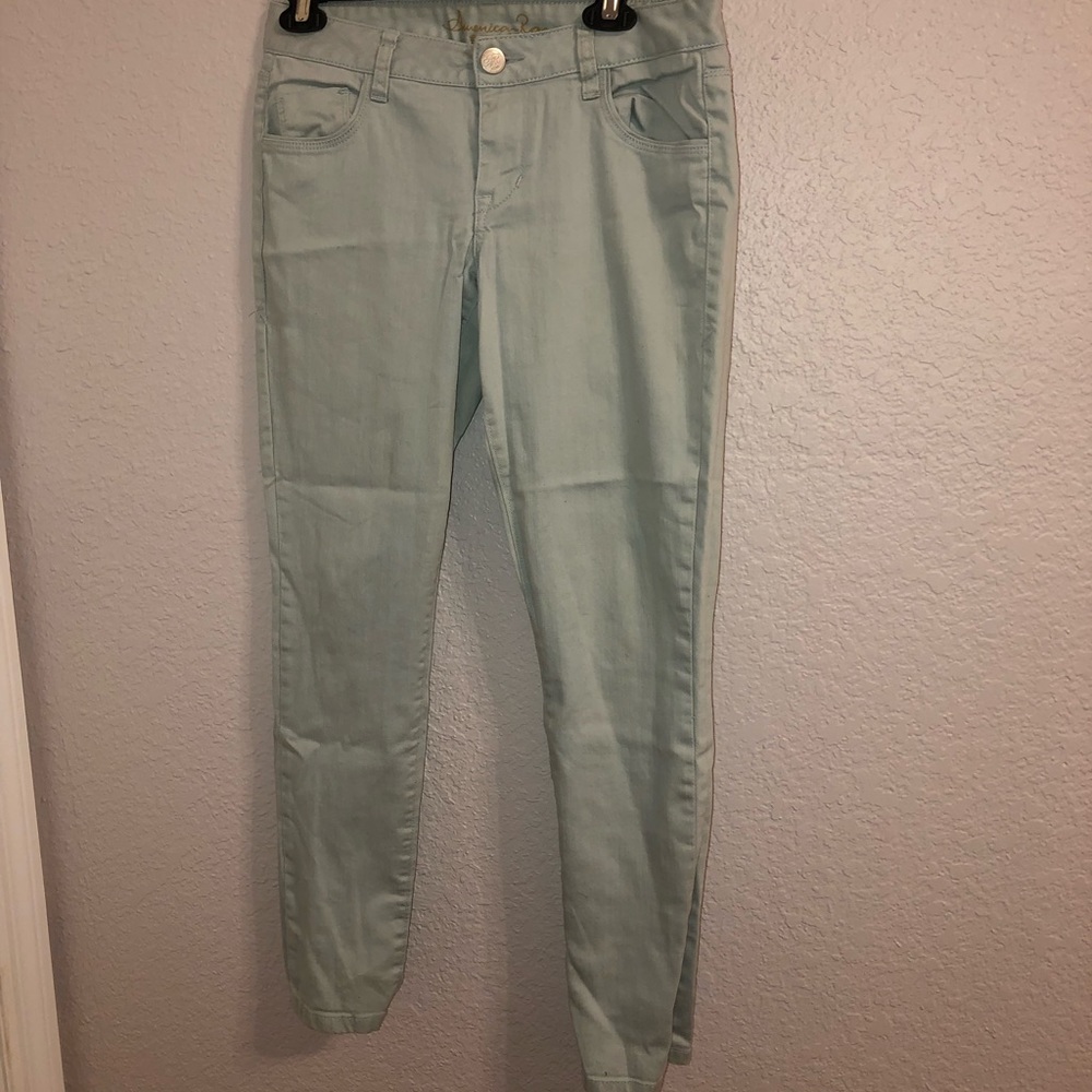 Mint skinny jeans